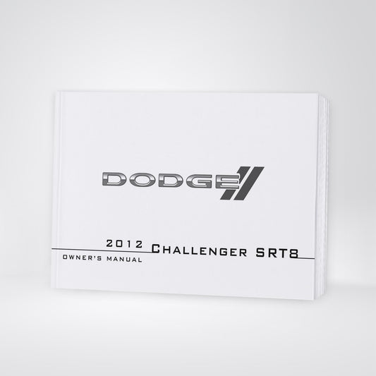 2012 Dodge Challenger SRT/SRT8 Gebruikershandleiding | Engels