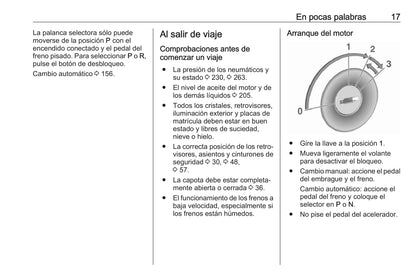 2018 Opel Cascada Owner's Manual | Spanish