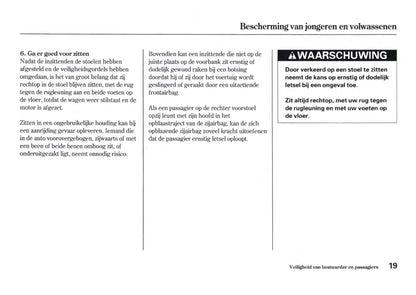 2004-2007 Honda FR-V Gebruikershandleiding | Nederlands
