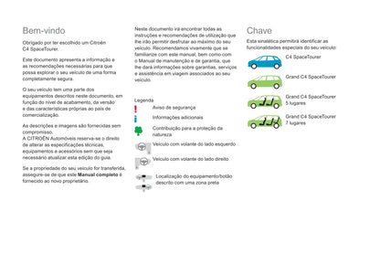 2018-2021 Citroën C4 Spacetourer/Grand C4 Spacetourer Owner's Manual | Português