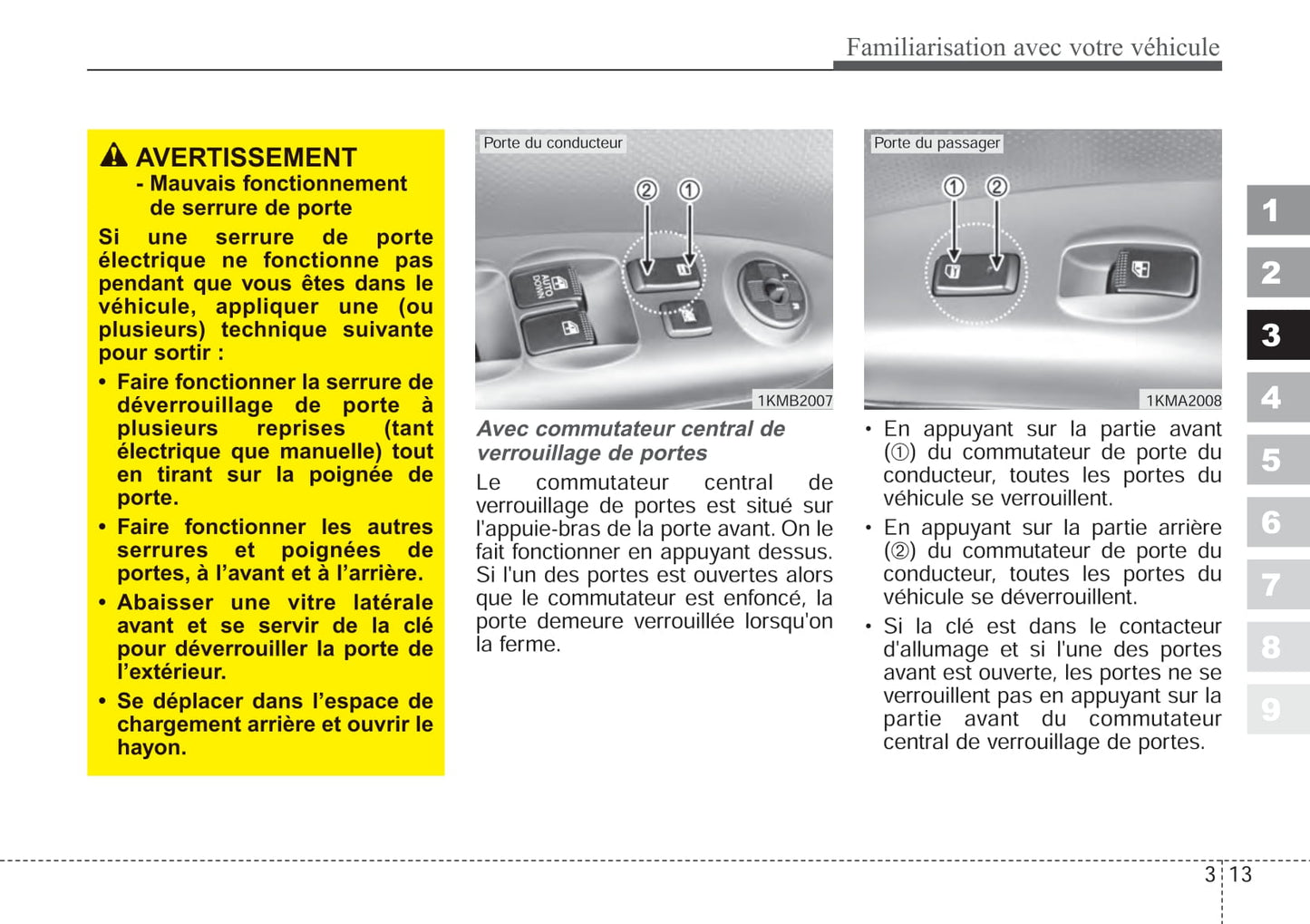 2006-2007 Kia Sportage Gebruikershandleiding | Frans