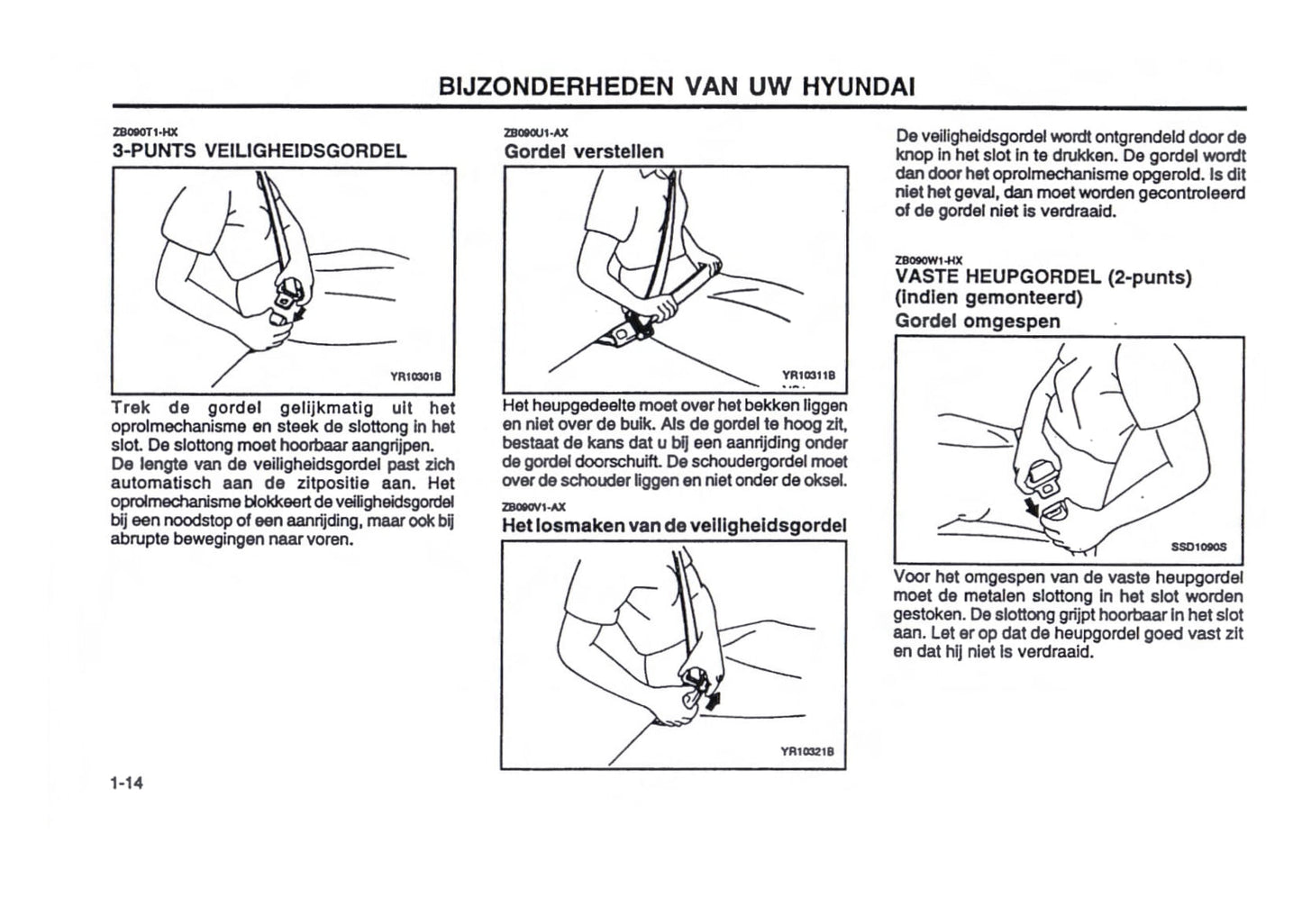 2000-2001 Hyundai Trajet Gebruikershandleiding | Nederlands