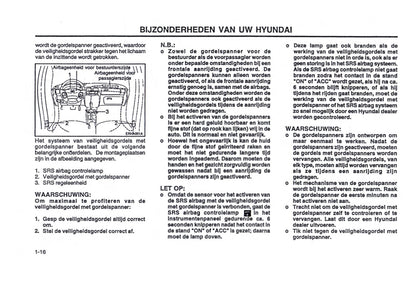 2000-2001 Hyundai Trajet Gebruikershandleiding | Nederlands