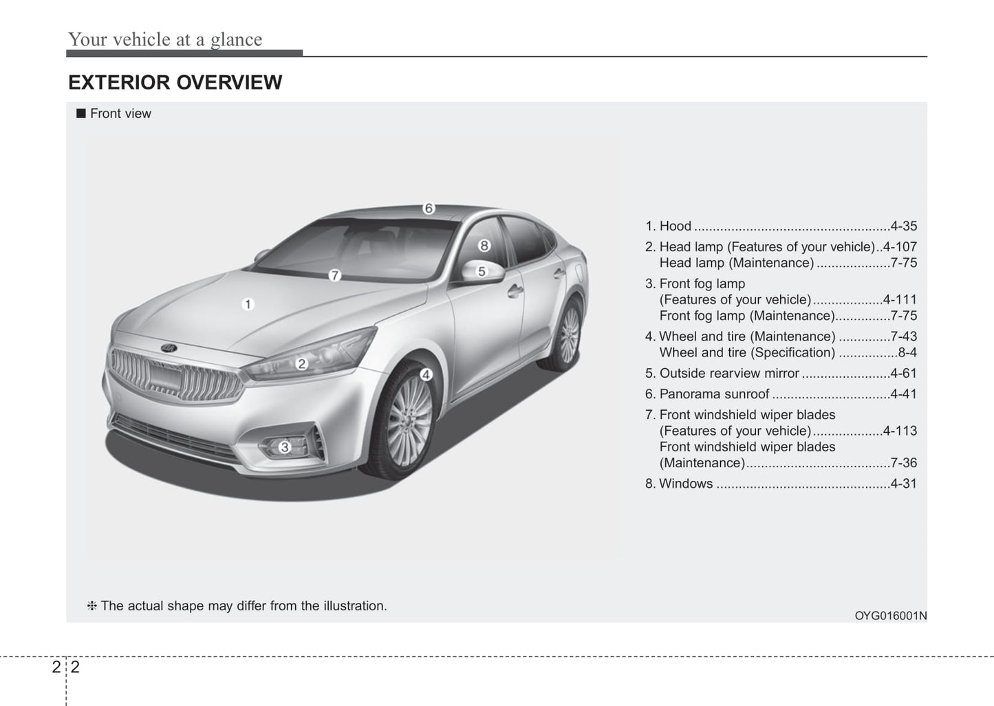 2017 Kia Cadenza Gebruikershandleiding | Engels