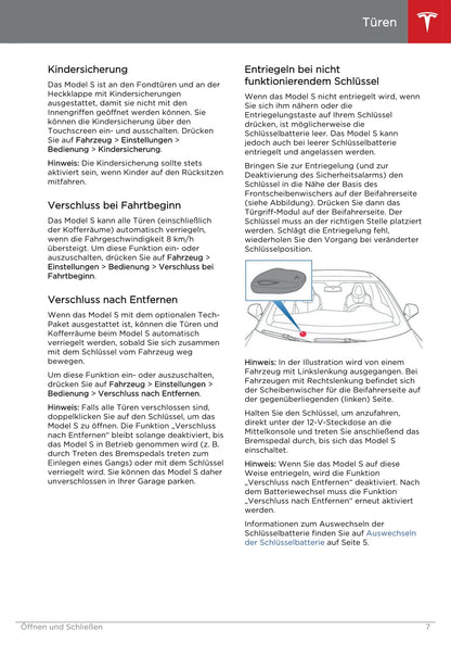 2013-2016 Tesla Model S Gebruikershandleiding | Duits