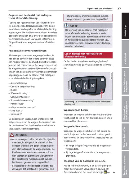 2009-2015 Audi Q7 Owner's Manual | Dutch