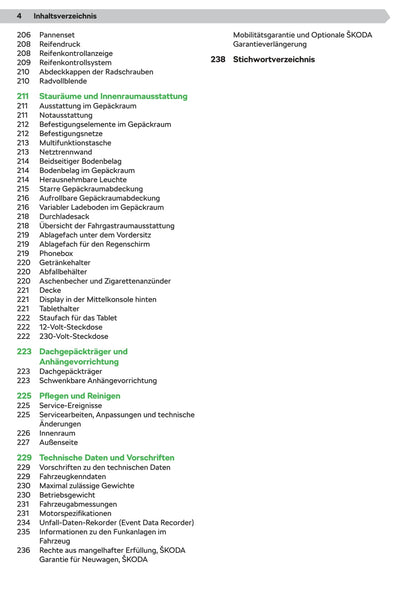 2019-2020 Skoda Superb Owner's Manual | German