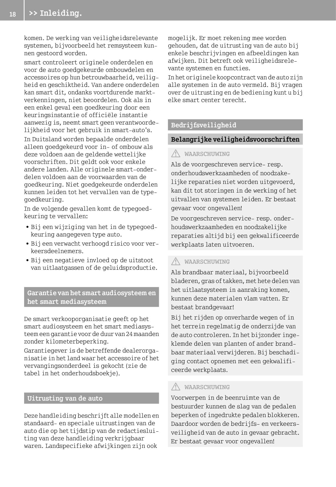 2014-2019 Smart Forfour Gebruikershandleiding | Nederlands
