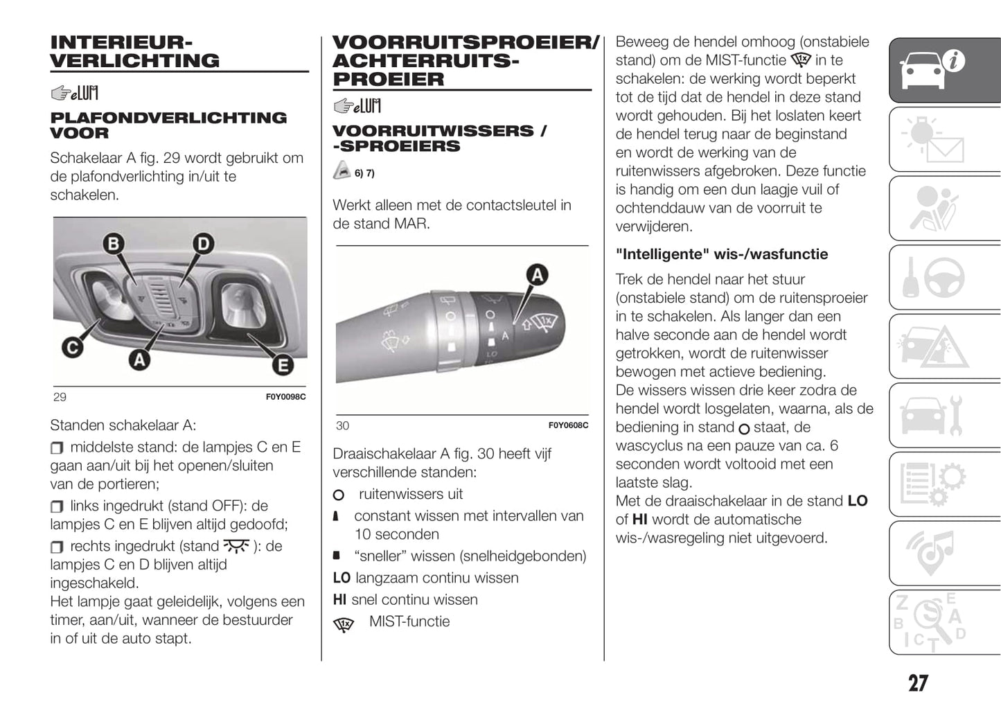 2018 Fiat 500L Owner's Manual | Dutch