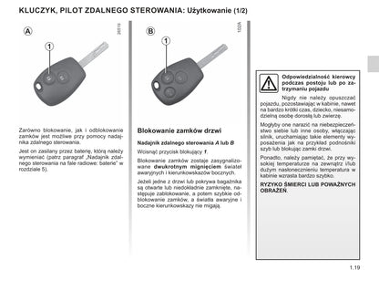 2019-2020 Renault Kangoo Z.E. Owner's Manual | Polish