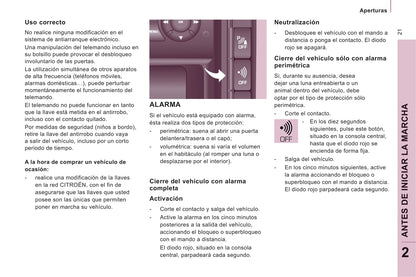 2011-2012 Citroën Jumpy Atlante Owner's Manual | Spanish