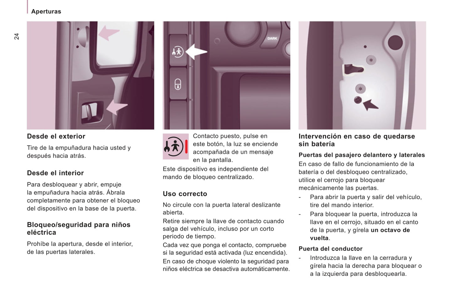 2011-2012 Citroën Jumpy Atlante Owner's Manual | Spanish