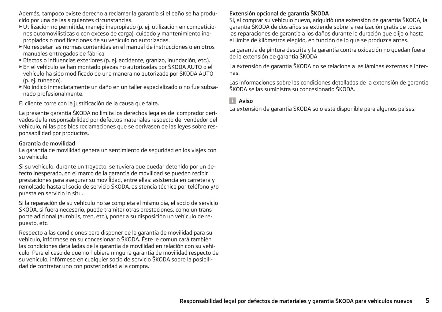 2013-2017 Skoda Rapid Spaceback Owner's Manual | Spanish