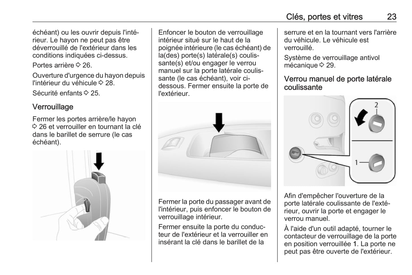 2017 Opel Combo Owner's Manual | French