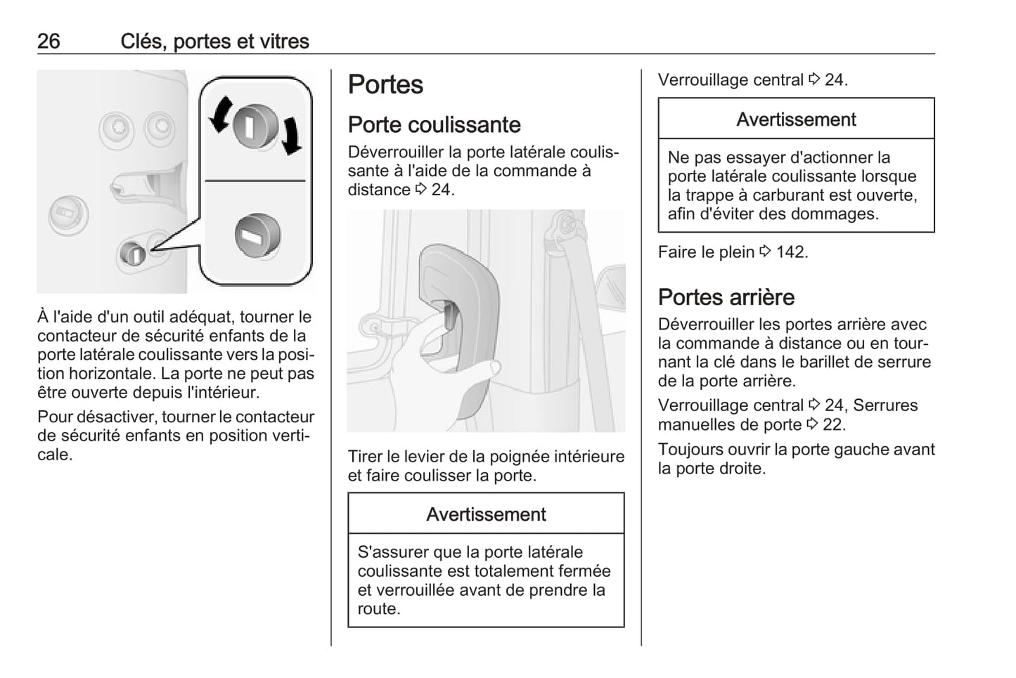 2017 Opel Combo Owner's Manual | French