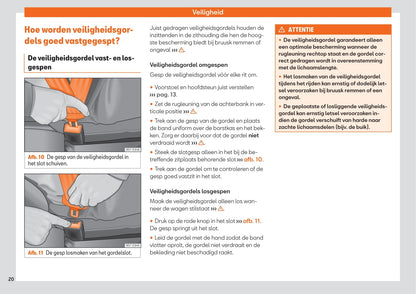 2020-2021 Seat Ateca Owner's Manual | Dutch