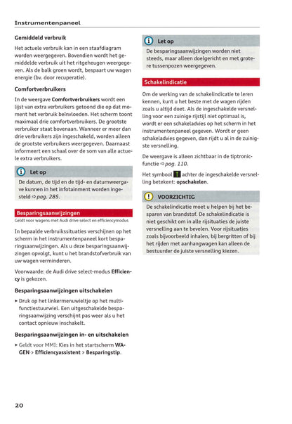 2018-2021 Audi A6 Gebruikershandleiding | Nederlands