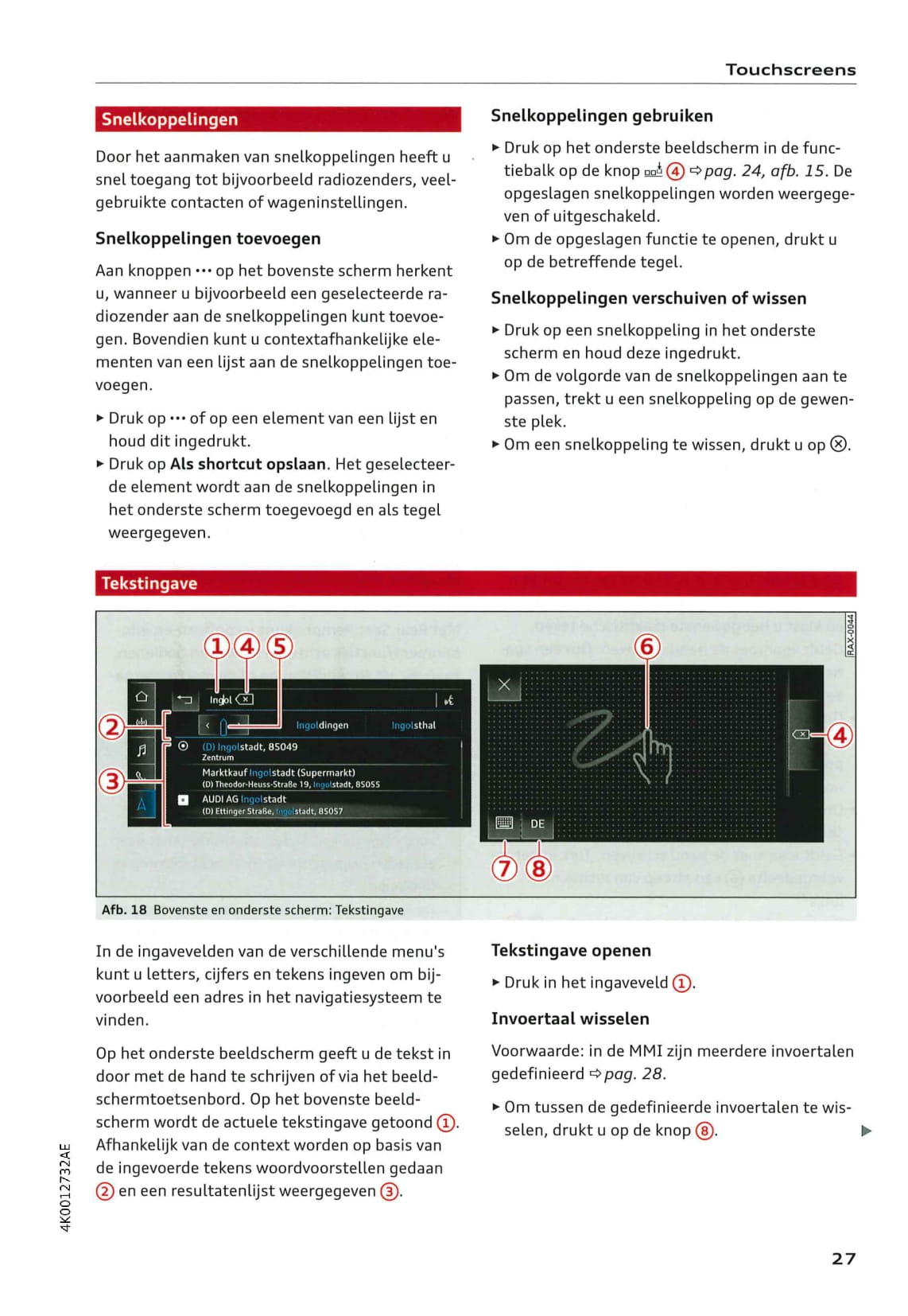 2018-2021 Audi A6 Gebruikershandleiding | Nederlands