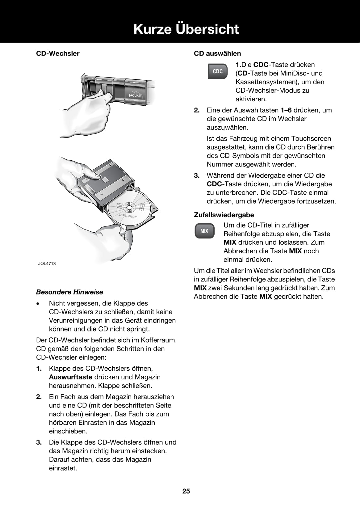 2006-2007 Jaguar X-Type Owner's Manual | German