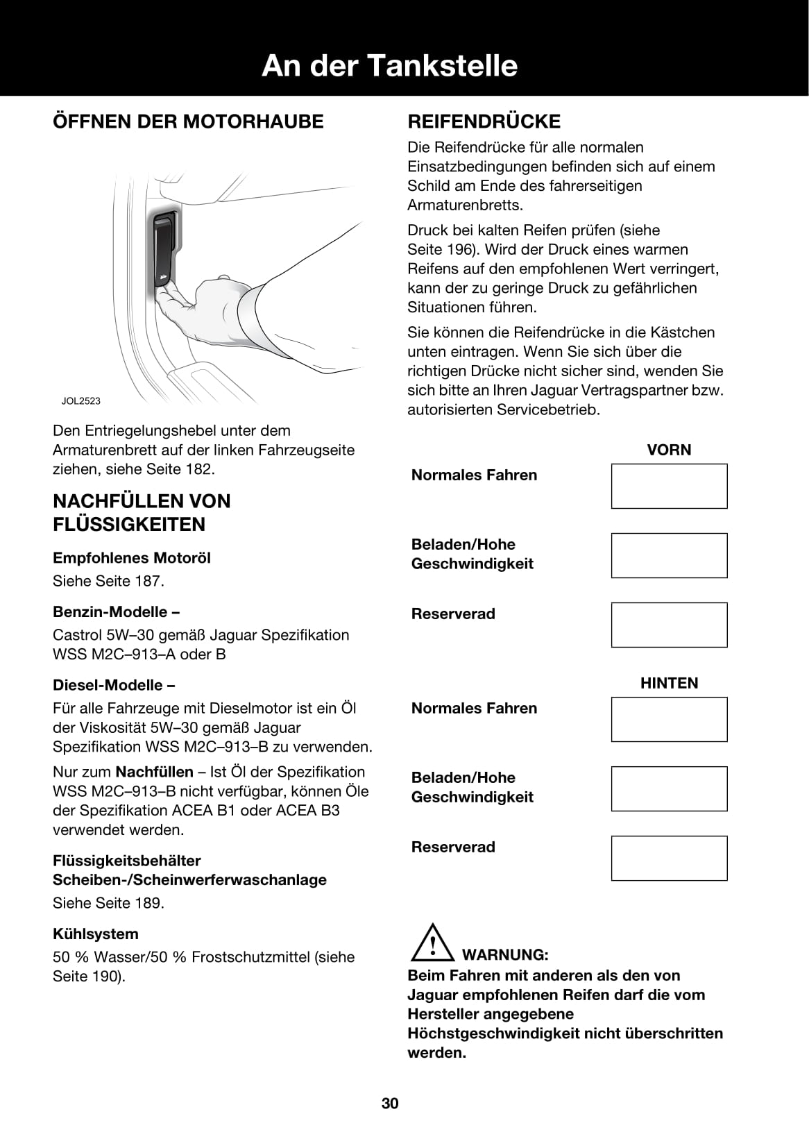 2006-2007 Jaguar X-Type Owner's Manual | German