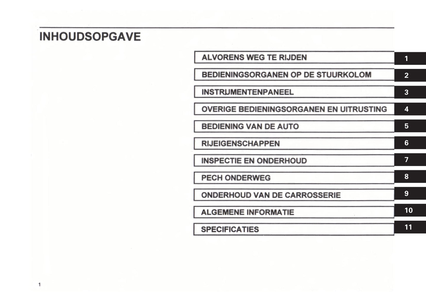 1999-2000 Subaru Justy Gebruikershandleiding | Nederlands