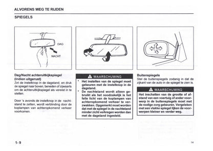 1999-2000 Subaru Justy Owner's Manual | Dutch