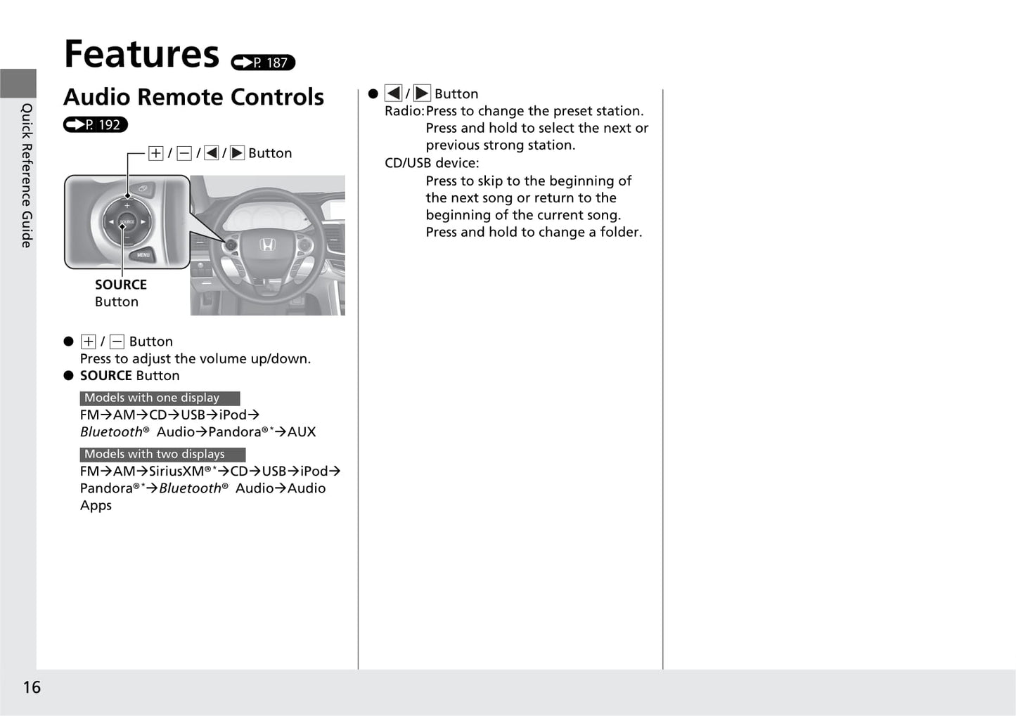 2017 Honda Accord Sedan Owner's Manual | English