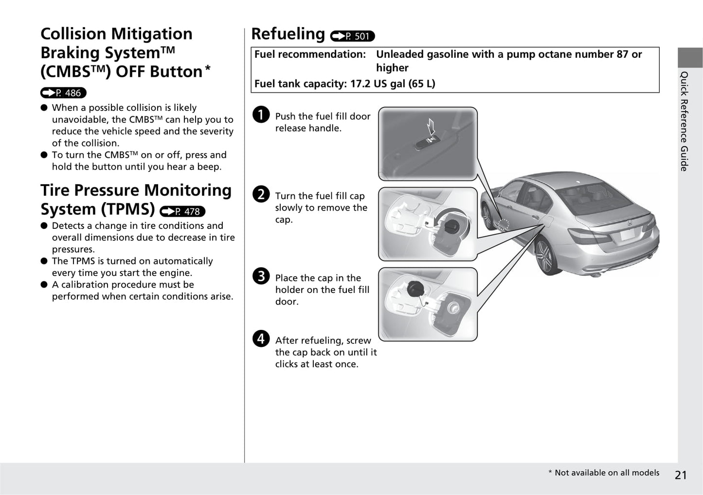 2017 Honda Accord Sedan Owner's Manual | English