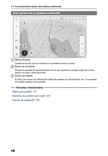 Toyota bZ4X Multimedia Manual de Instrucciones 2022 - 2023