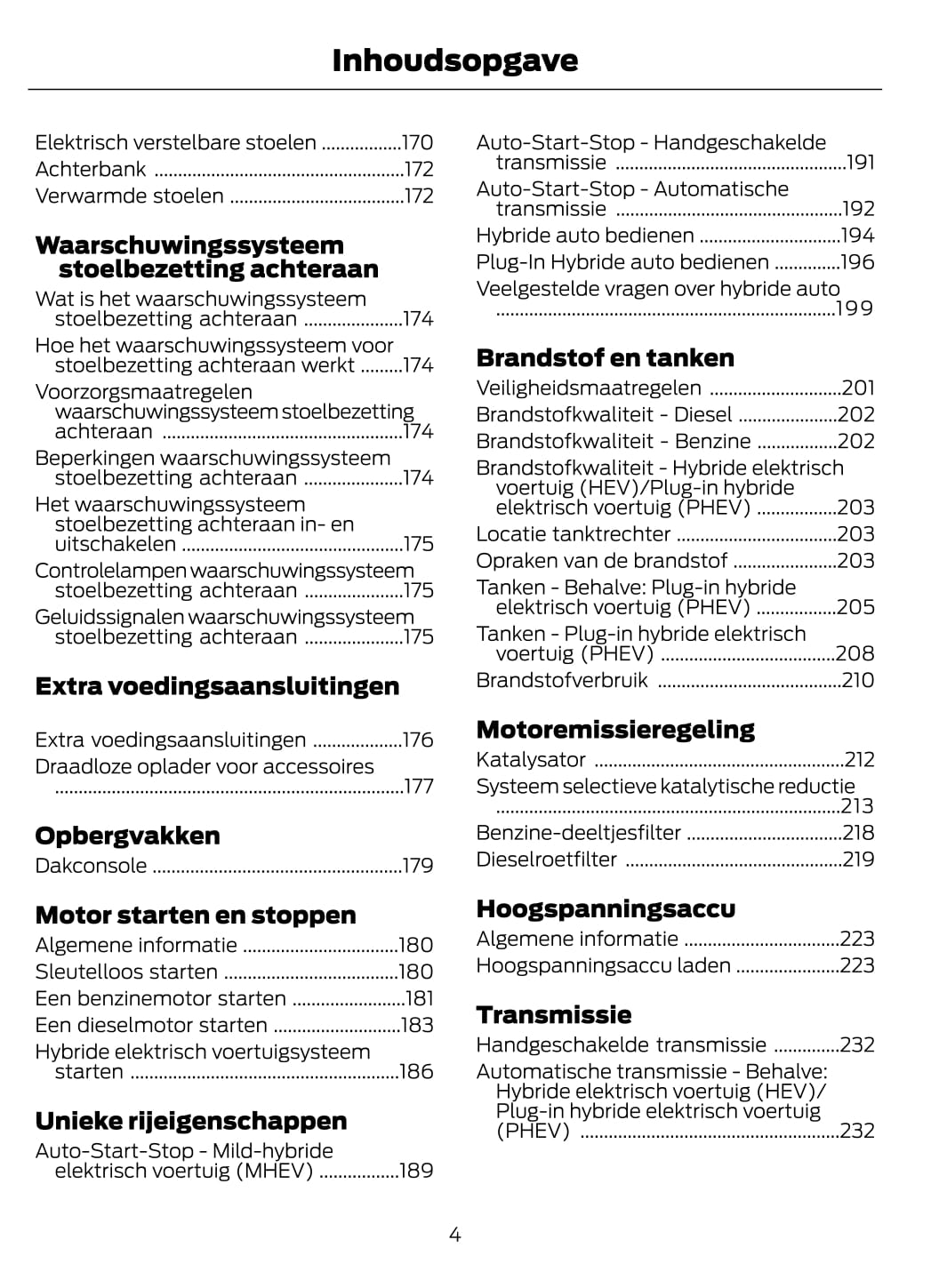 2021 Ford Kuga Owner's Manual | Dutch