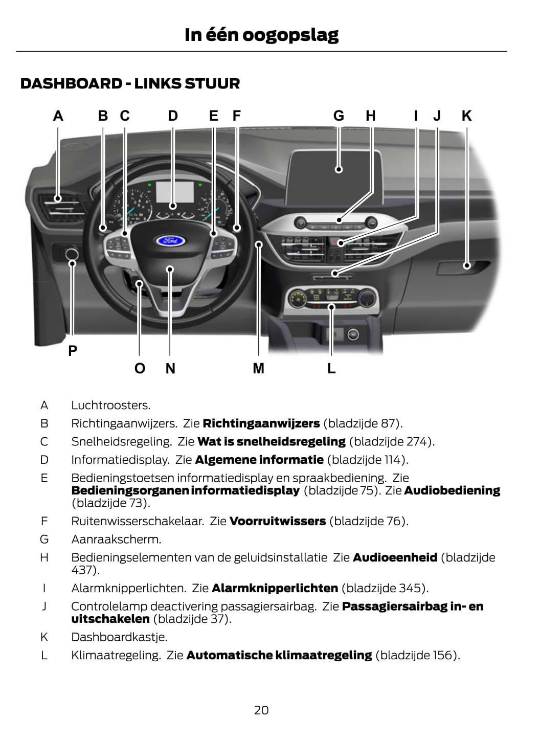 2019-2023 Ford Kuga Gebruikershandleiding | Nederlands