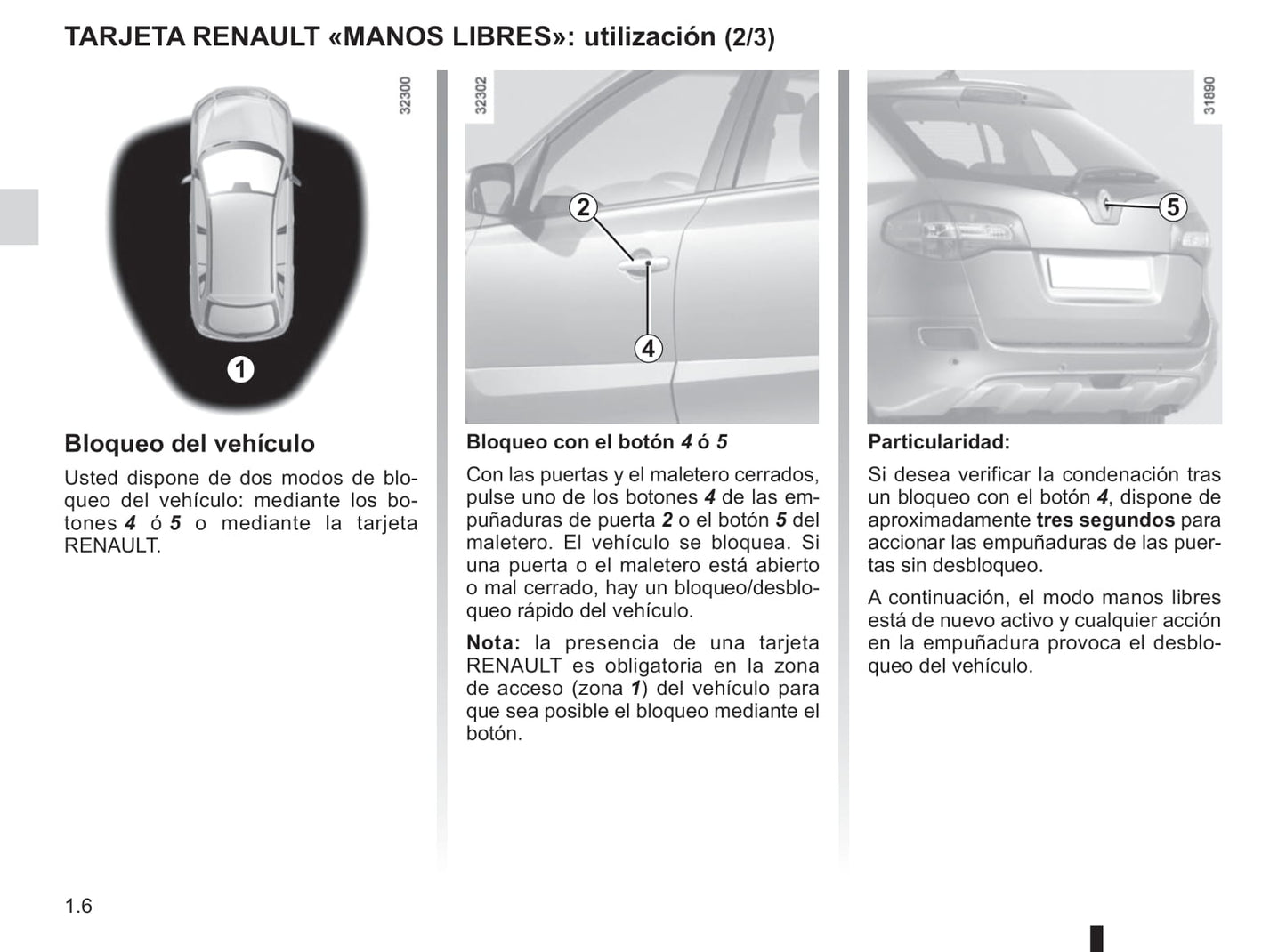 2012-2013 Renault Koleos Owner's Manual | Spanish