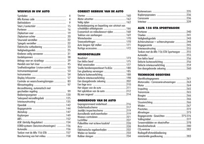 2003-2005 Alfa Romeo 156 GTA Owner's Manual | Dutch