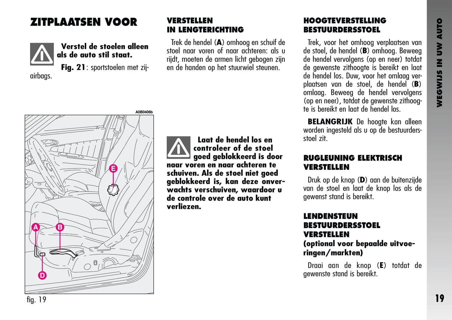 2003-2005 Alfa Romeo 156 GTA Owner's Manual | Dutch