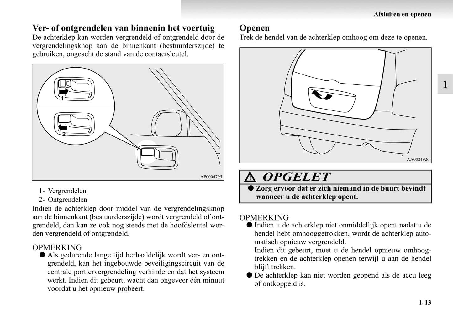 2004-2011 Mitsubishi Grandis Gebruikershandleiding | Nederlands