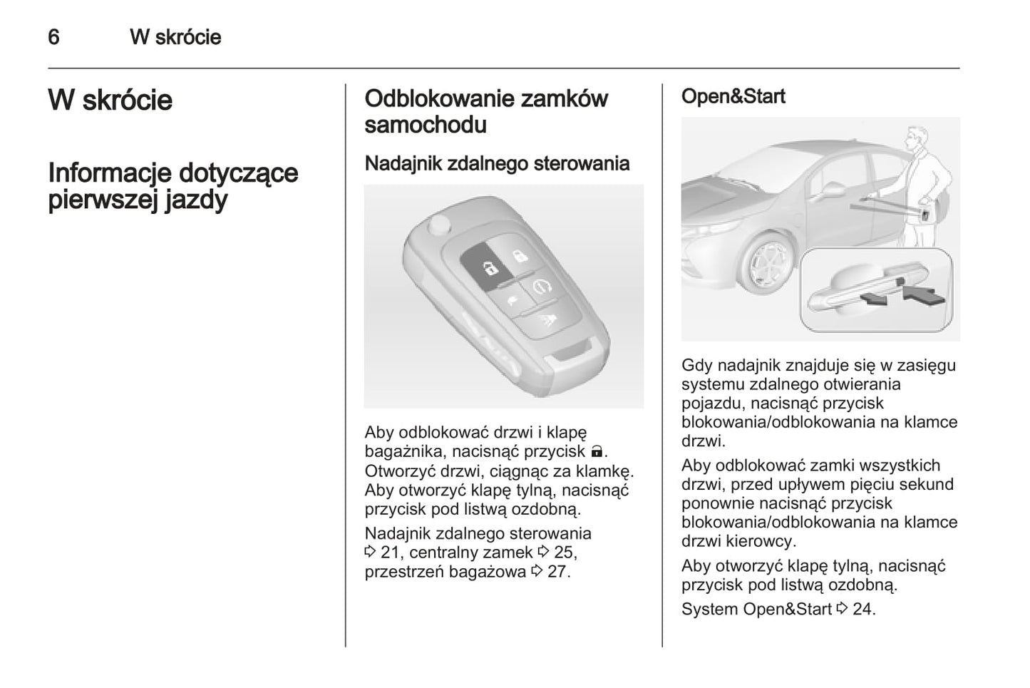 2012-2013 Opel Ampera Owner's Manual | Polish