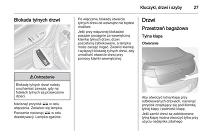 2012-2013 Opel Ampera Owner's Manual | Polish