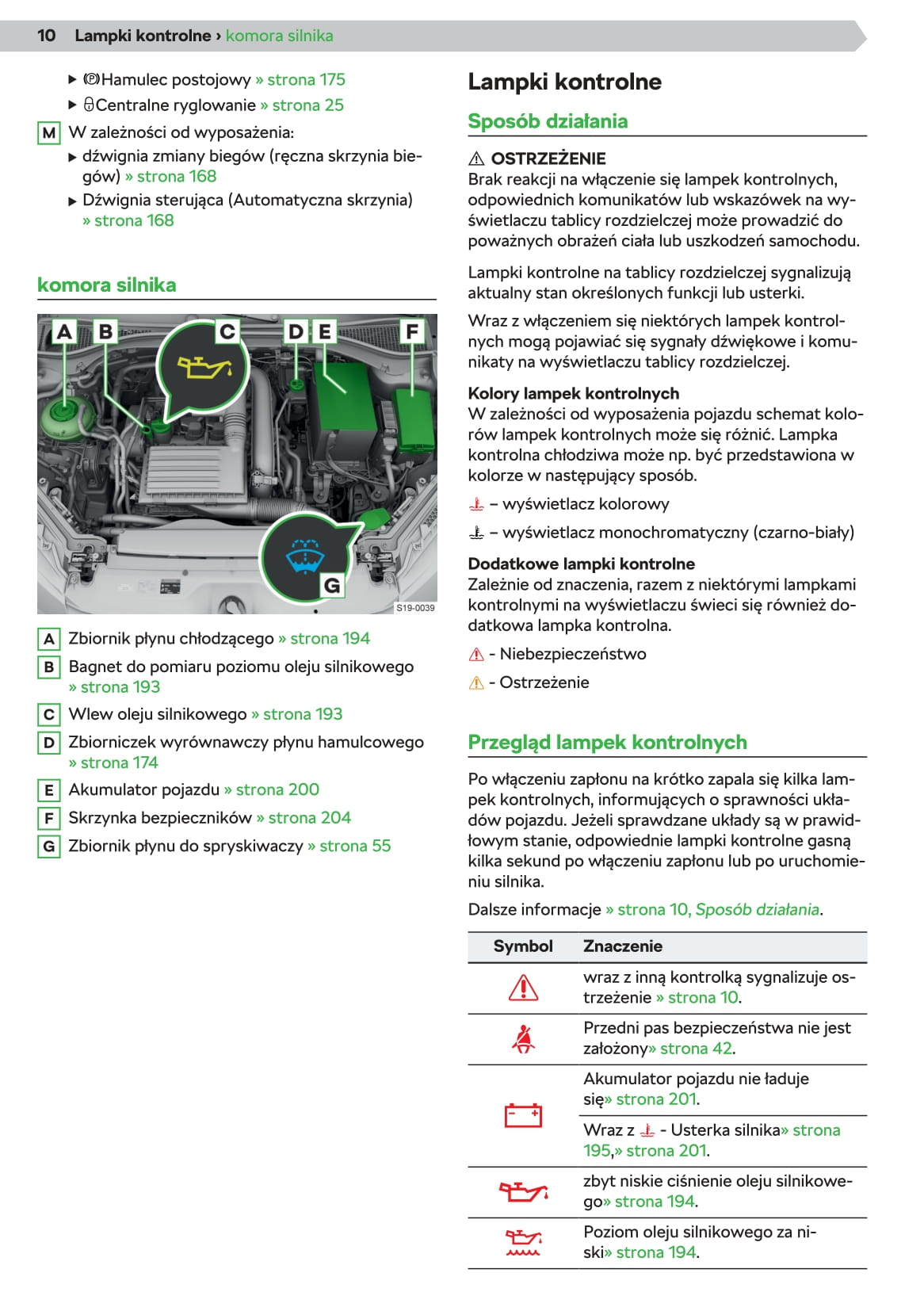 2019-2020 Skoda Superb Owner's Manual | Polish