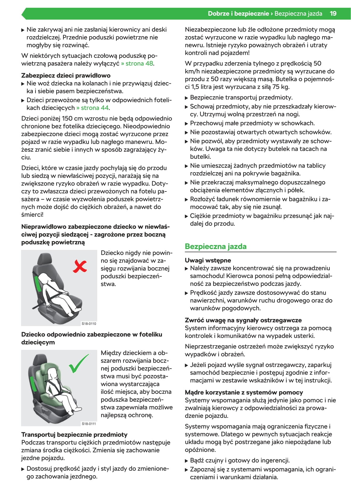 2019-2020 Skoda Superb Owner's Manual | Polish