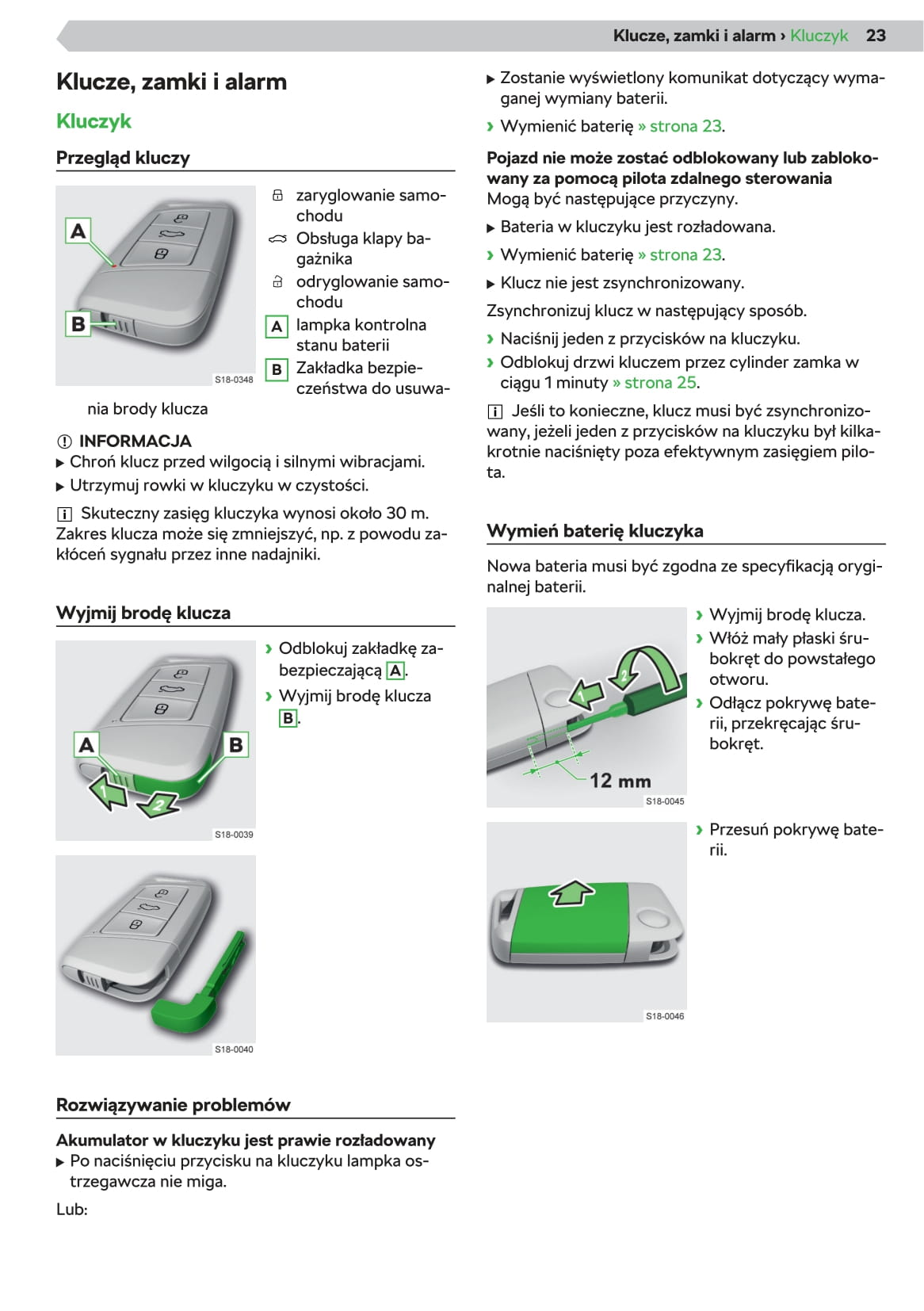 2019-2020 Skoda Superb Owner's Manual | Polish