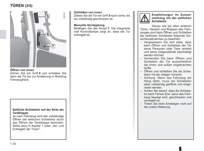 2015-2016 Dacia Dokker Van Owner's Manual | German