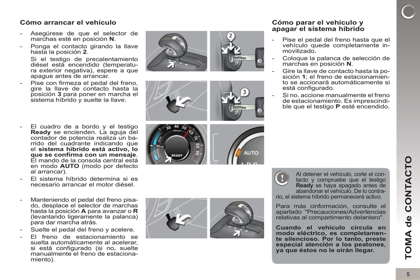 2012-2013 Peugeot 3008 HYbrid4 Gebruikershandleiding | Spaans