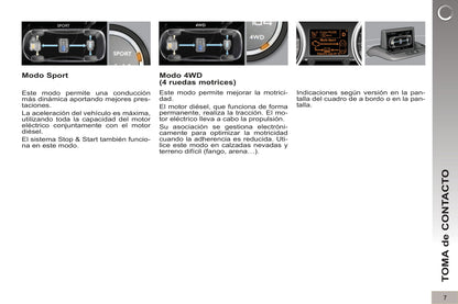 2012-2013 Peugeot 3008 HYbrid4 Gebruikershandleiding | Spaans