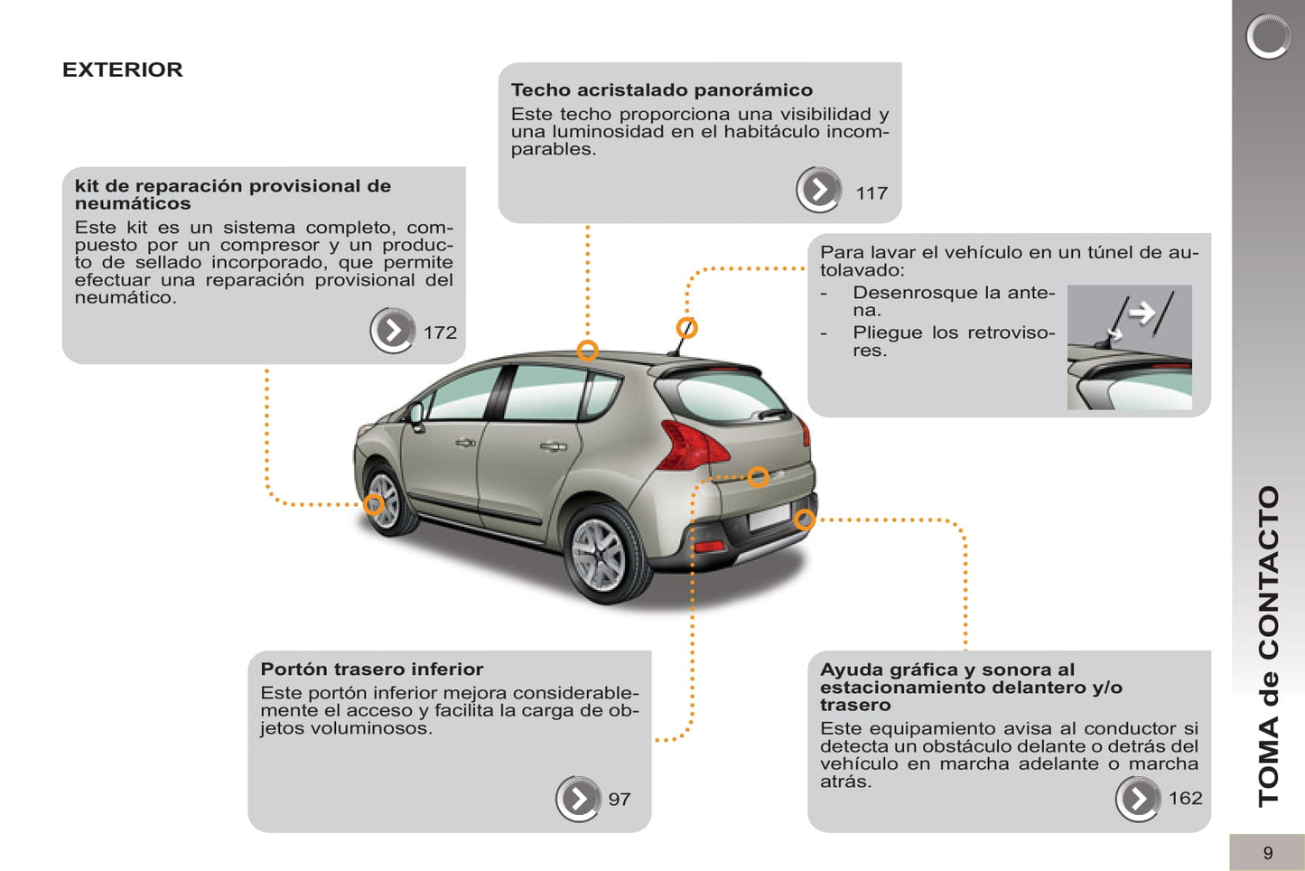 2012-2013 Peugeot 3008 HYbrid4 Gebruikershandleiding | Spaans