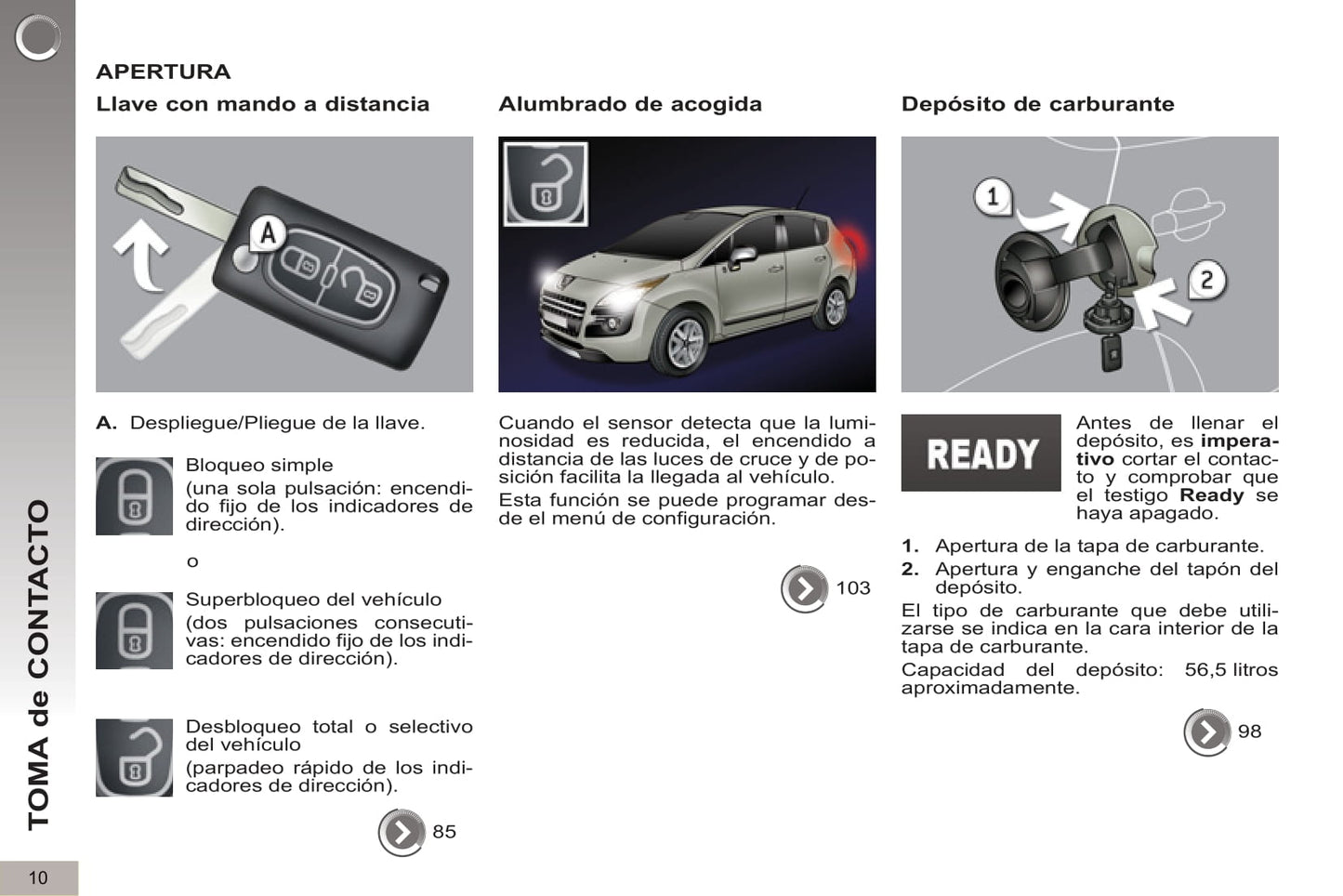 2012-2013 Peugeot 3008 HYbrid4 Gebruikershandleiding | Spaans