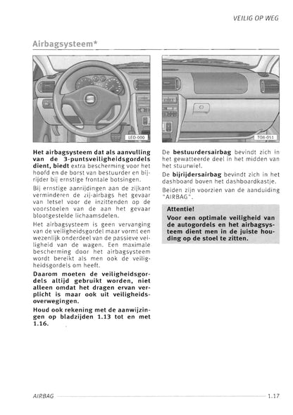 1999-2004 Seat Toledo Gebruikershandleiding | Nederlands