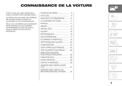 2018-2019 Fiat Punto Owner's Manual | French