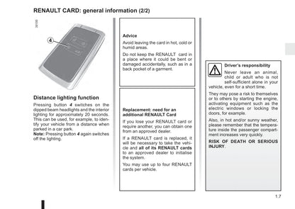 2016-2017 Renault Scénic Owner's Manual | English