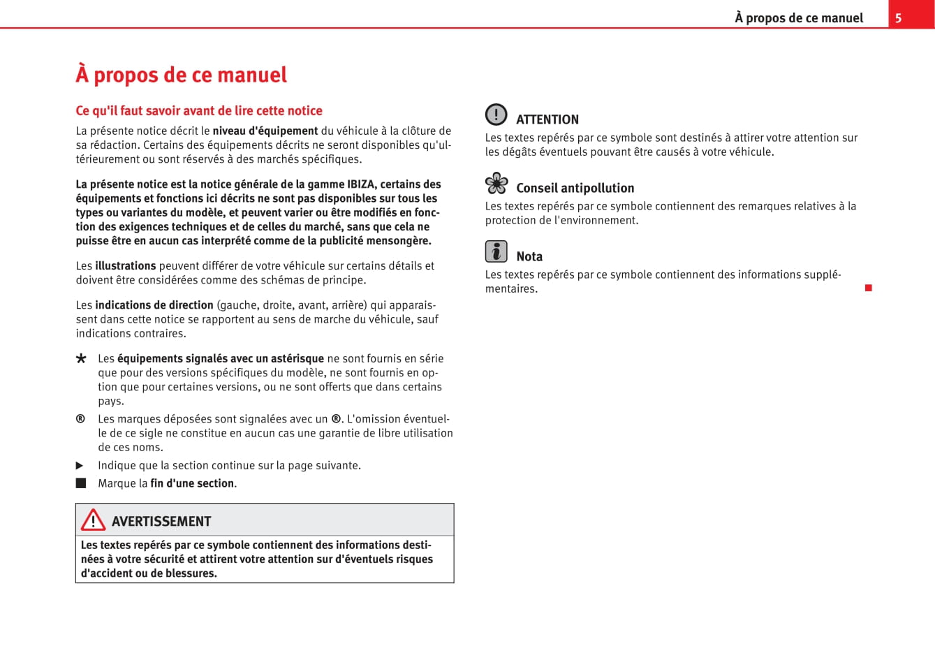 2012-2015 Seat Ibiza Owner's Manual | French