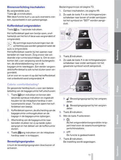 2011-2012 BMW 3 Series Coupé/Cabrio Owner's Manual | Dutch